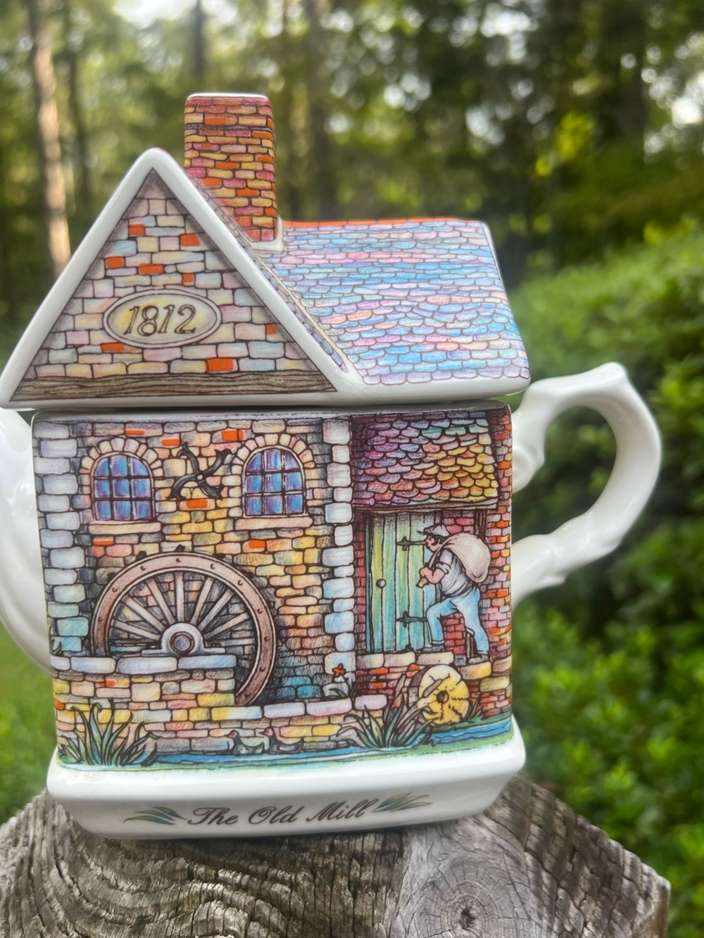 Vintage Sadler England The Old Mill Cottage Teapot House 1812